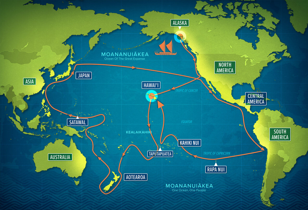 The Moananuiākea Voyage Sail Plan