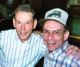 Danny Peters (left) has made an important gift in memory of his brother, Stevie Peters (right). Photo provided by Danny Peters.