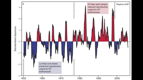 The relationship between multidecadal regime shifts