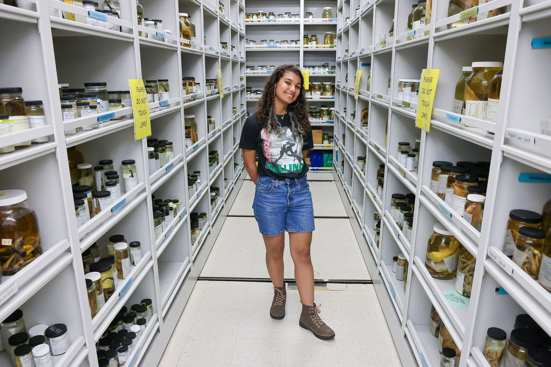Sarah Herrera recently graduated from William & Mary with a degree in biology and a minor in marine science. In the fall, she plans to pursue an M.S. degree at W&M’s Batten School &amp; VIMS. Photo by John Wallace